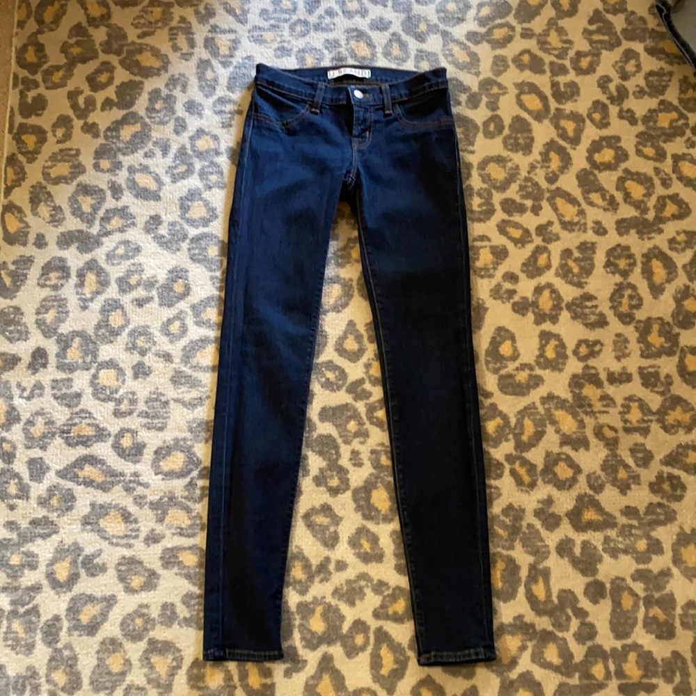 J Brand Ankle Skinny Jean in Dark Blue